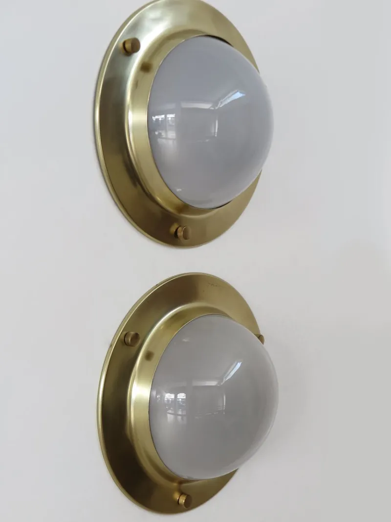 Pamono LSP6 Tommy Wall or Ceiling Lamps attributed to Luigi Caccia Dominioni for Azucena, Italy, 1960s, Set of 2> Wall Lights & Sconces