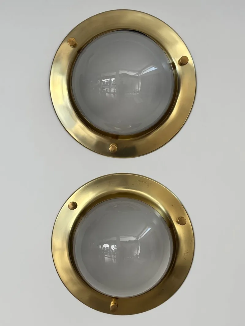 Pamono LSP6 Tommy Wall or Ceiling Lamps attributed to Luigi Caccia Dominioni for Azucena, Italy, 1960s, Set of 2> Wall Lights & Sconces