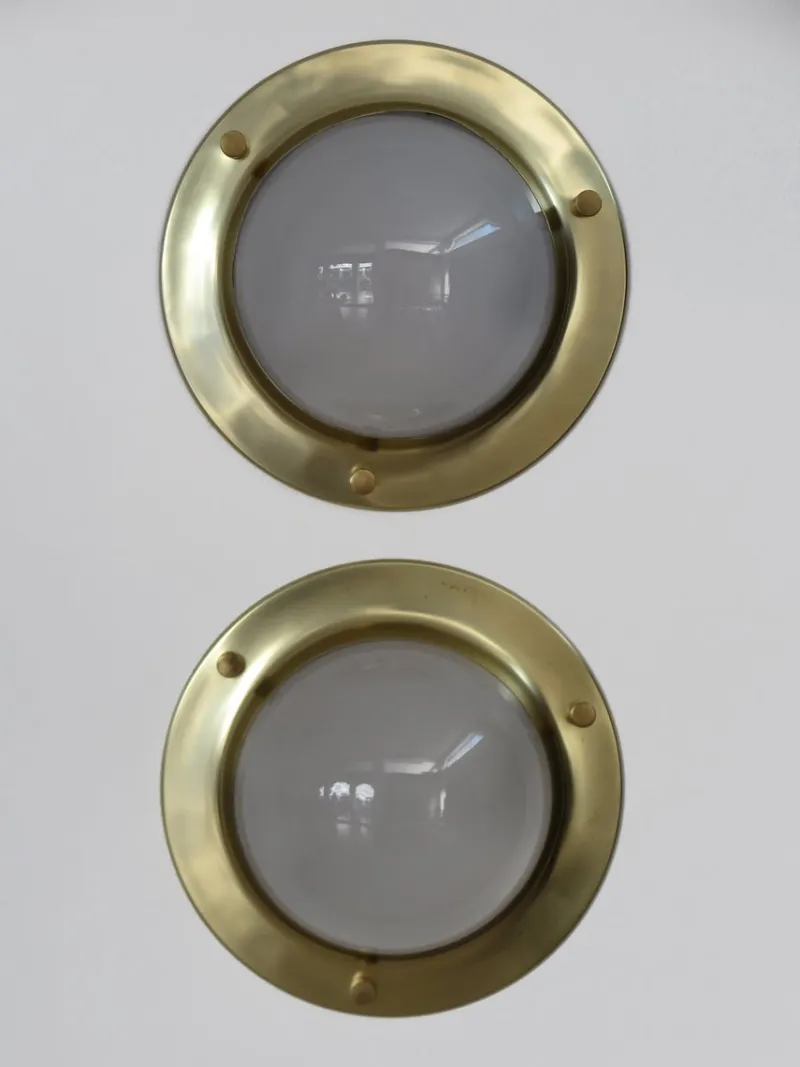Pamono LSP6 Tommy Wall or Ceiling Lamps attributed to Luigi Caccia Dominioni for Azucena, Italy, 1960s, Set of 2> Wall Lights & Sconces
