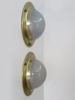 Pamono LSP6 Tommy Wall or Ceiling Lamps attributed to Luigi Caccia Dominioni for Azucena, Italy, 1960s, Set of 2><noscript><img width=