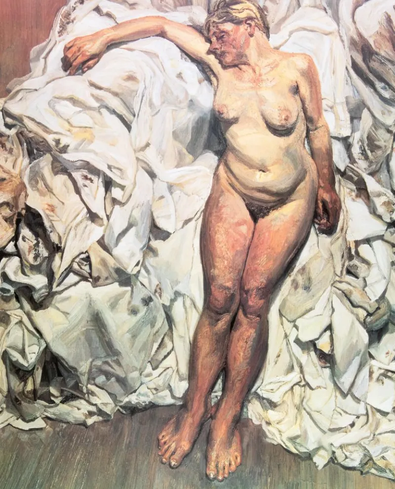 Pamono Lucian Freud, Nude with Pleated Sheets, Original Poster> Posters