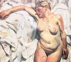 Pamono Lucian Freud, Nude with Pleated Sheets, Original Poster><noscript><img width=