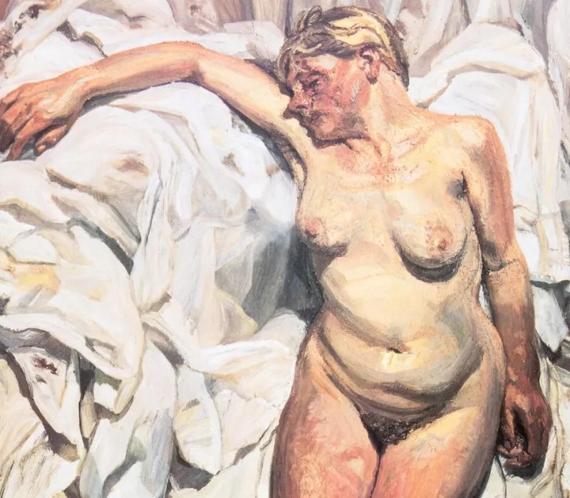 Pamono Lucian Freud, Nude with Pleated Sheets, Original Poster> Posters