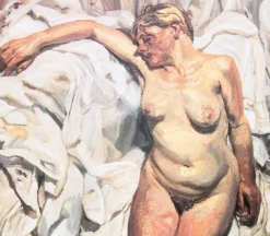 Pamono Lucian Freud Nude with Pleated Sheets Poster><noscript><img width=