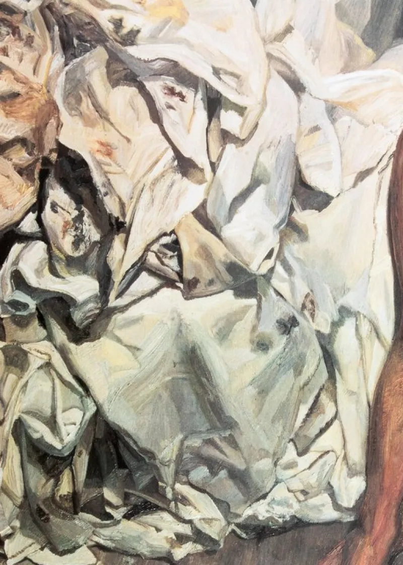 Pamono Lucian Freud Nude with Pleated Sheets Poster> Posters|Wall Decor