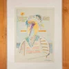 Clearance Pamono Luciano Schifano, Old Woman, Mixed Media, 1980s