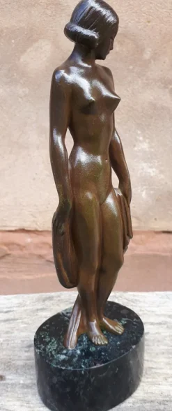 Pamono Lucien Alliot, Art Deco Sculpture, 1920s-1940s, Bronze><noscript><img width=