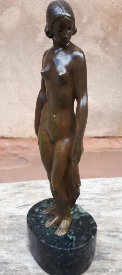 Pamono Lucien Alliot, Art Deco Sculpture, 1920s-1940s, Bronze><noscript><img width=