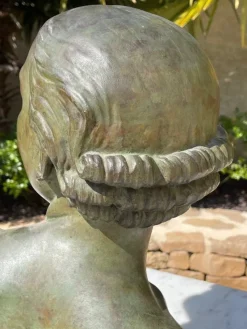 Sale Pamono Lucien Charles Edouard Alliot, Bust of Art Deco Woman, Bronze