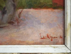 Discount Pamono Lucien Mignon, Impressionist Bouquet of Roses, 1930, Oil on Canvas, Framed