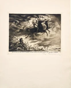 Pamono Ludwig Hesshaimer, Der Weltkrieg - Ein Totentanz, Etching, Hand-Signed> Prints & Multiples