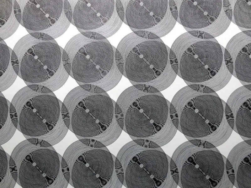 Pamono Ludwig Wilding, Single With 7 X 7 Circles, Zincography, 1968> Minimalist