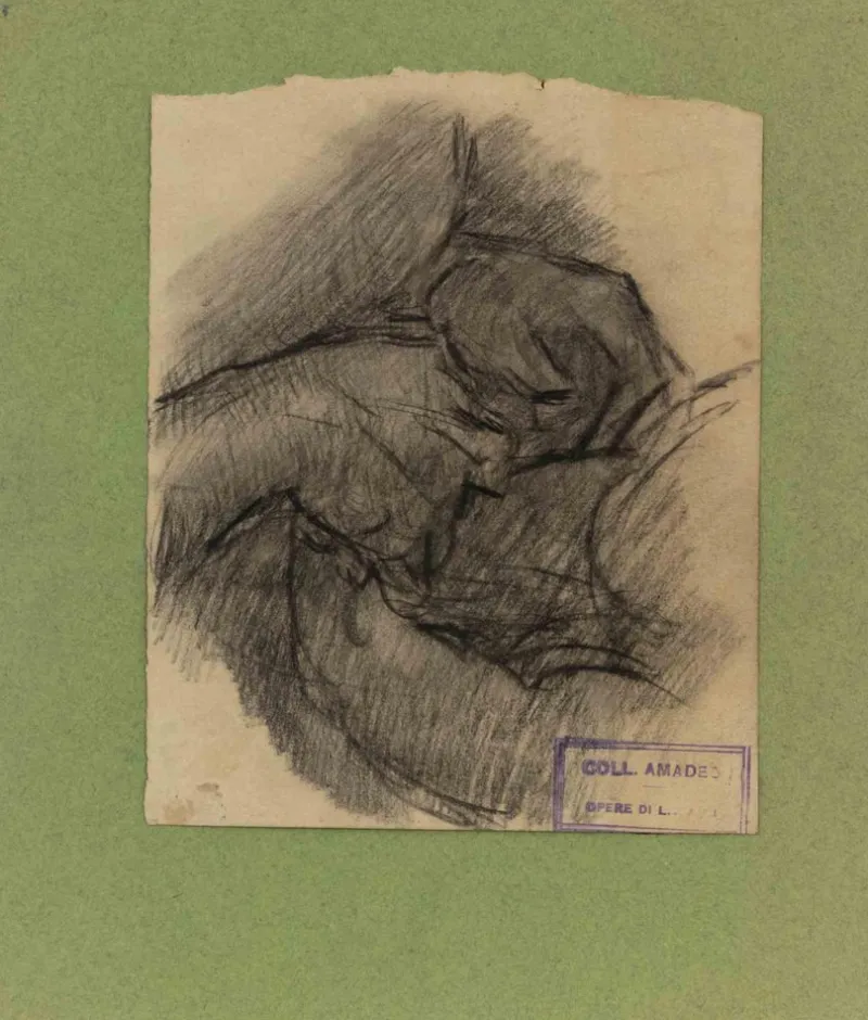 Online Pamono Luigi Galli, The Hands, Pencil Drawing, Late 19th Century