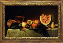 Pamono Luigi Monetti, Still Life, 1990s, Oil on Canvas, Framed
