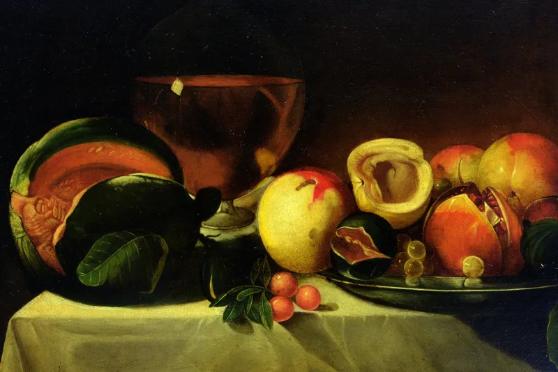 Pamono Luigi Monetti, Still Life, 1990s, Oil on Canvas, Framed