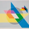 Sale Pamono Luigi Veronesi, Costruzione TH9, 1986, Color Serigraphy on Paper