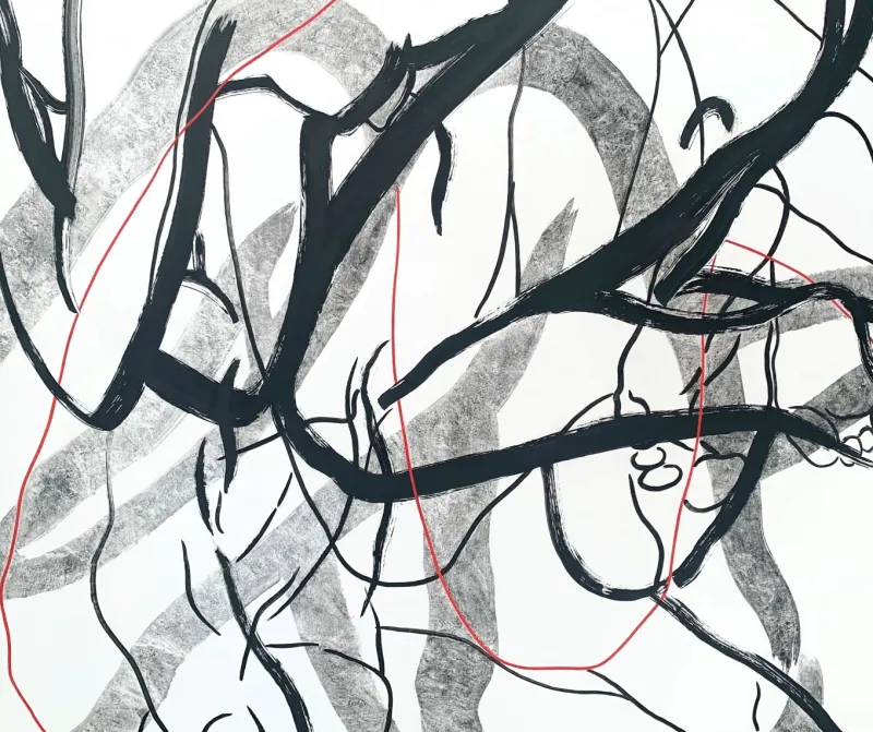 Pamono Luiza Kasprzyk, Permeations XIX, Oil on Canvas, 2022> Minimalist