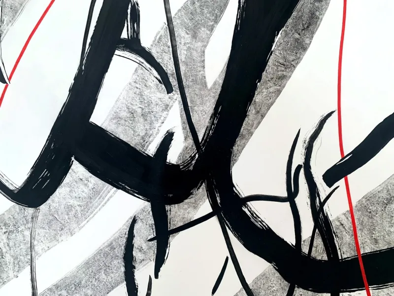 Pamono Luiza Kasprzyk, Permeations XIX, Oil on Canvas, 2022> Minimalist