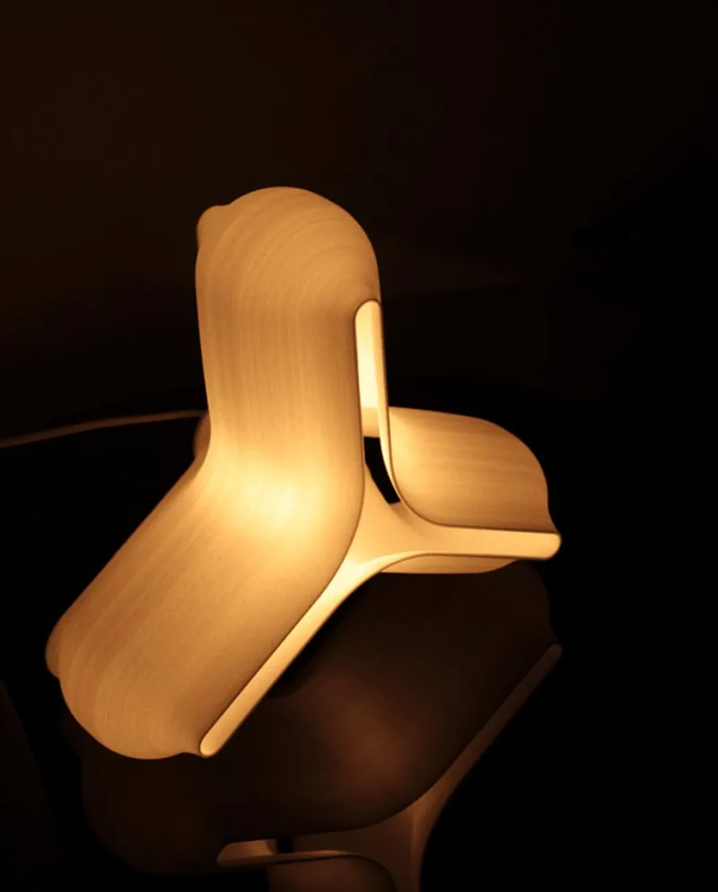 New Pamono Lumen S/ Wood Lamp by Jurij Rahimkulov