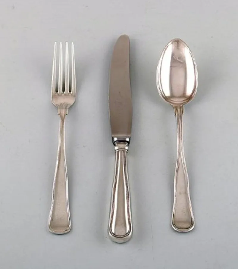 Pamono Lunch Cutlery in Silver from Cohr, 1930s, Set of 18> Cutlery & Serving Utensils