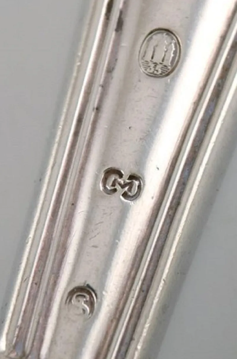 Pamono Lunch Cutlery in Silver from Cohr, 1930s, Set of 18> Cutlery & Serving Utensils