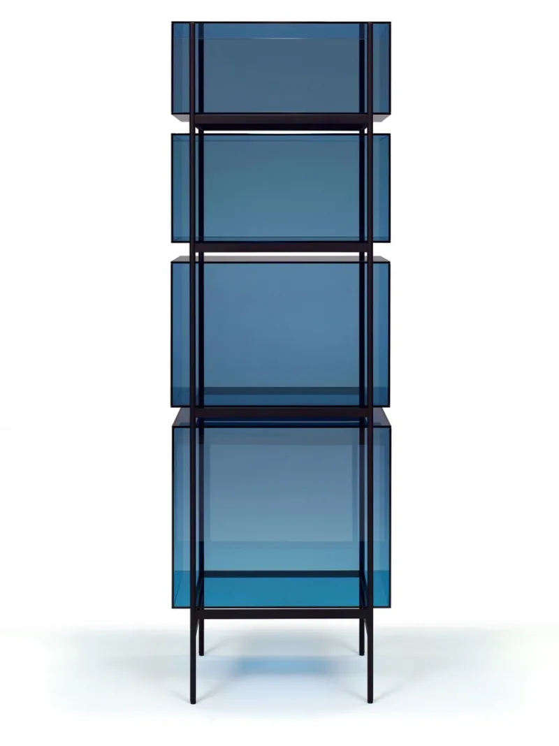Outlet Pamono Lyn High Shelf 8400BL in Blue by Visser & Meijwaard for Pulpo