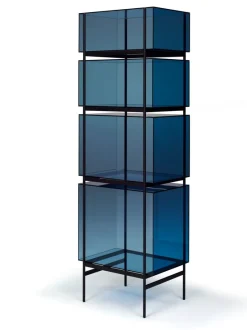 Outlet Pamono Lyn High Shelf 8400BL in Blue by Visser & Meijwaard for Pulpo