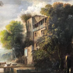 Pamono M. Locatelli, Italian Landscape, 2011, Oil on Canvas><noscript><img width=