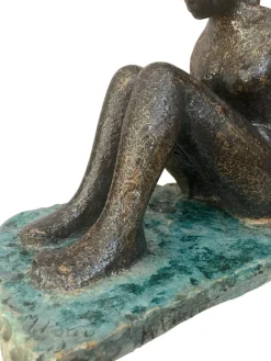 Pamono M. Porcù, Female Nude, 20th Century, Terracotta><noscript><img width=