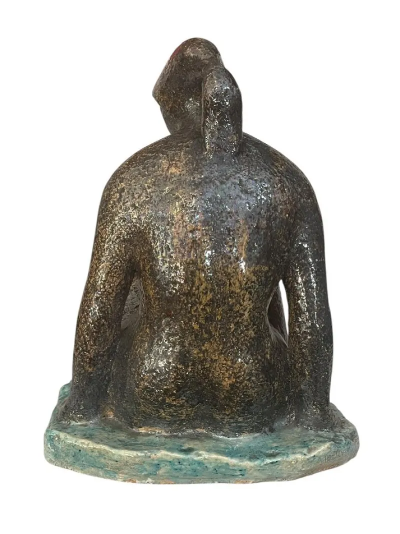 Pamono M. Porcù, Female Nude, 20th Century, Terracotta> Sculpture