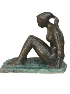 Pamono M. Porcù, Female Nude, 20th Century, Terracotta><noscript><img width=