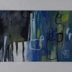Pamono Mabris, For Interior, 21st Century, Oil on Paper, Framed> Abstraction|Work On Paper