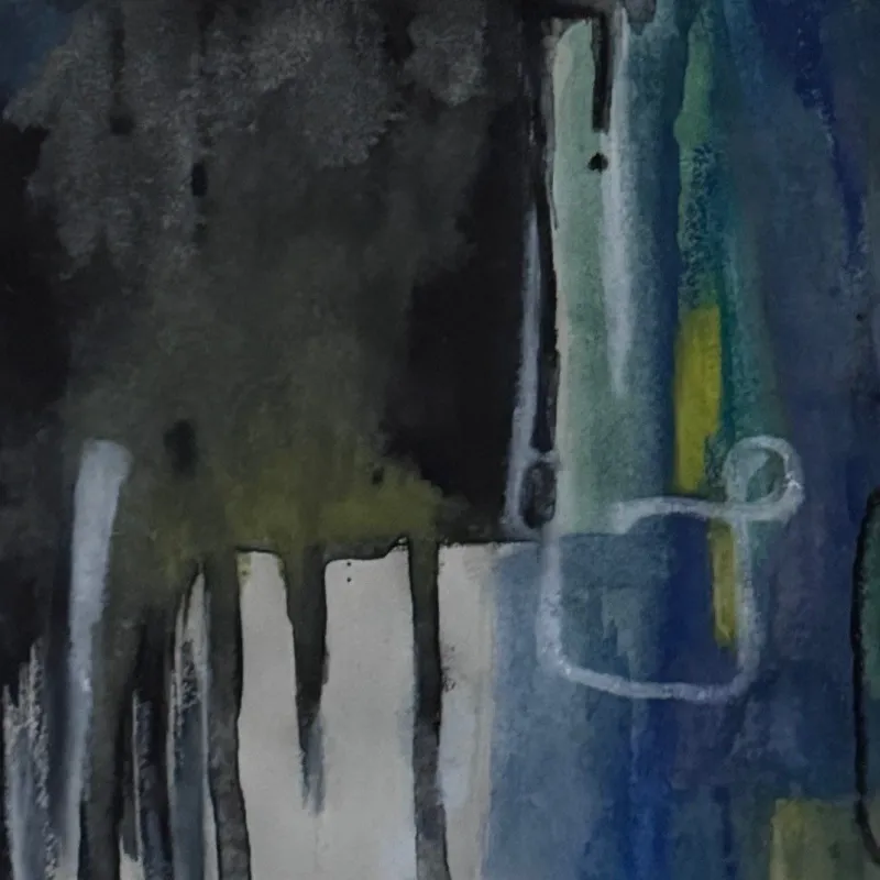 Pamono Mabris, For Interior, 21st Century, Oil on Paper, Framed> Abstraction|Work On Paper