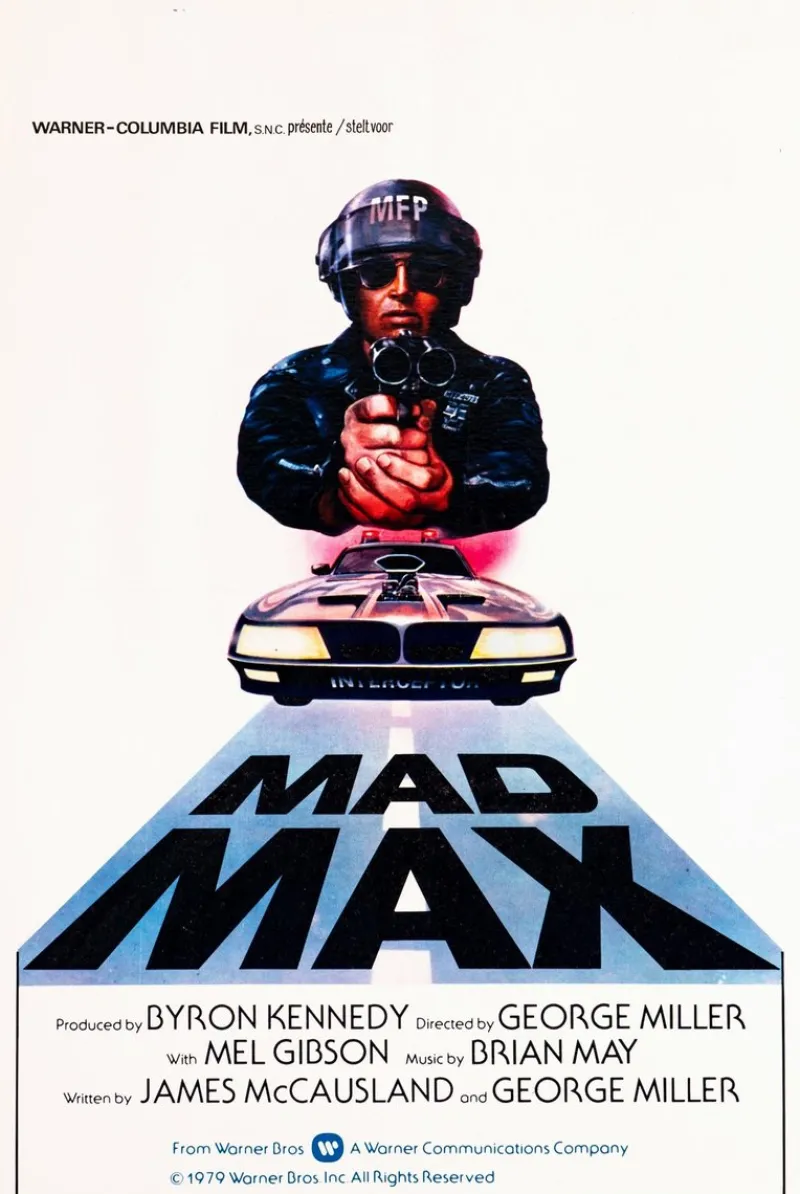 Pamono Mad Max Original Vintage Movie Poster by Tom Beauvais, Belgian, 1982> Posters