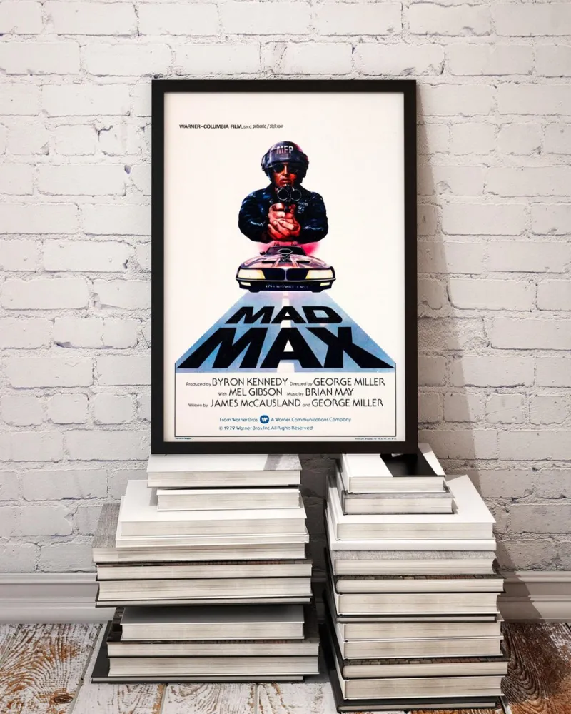 Pamono Mad Max Original Vintage Movie Poster by Tom Beauvais, Belgian, 1982> Posters
