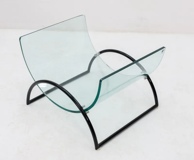 Pamono Magazine Holder from Galotti & Radice, 1980s> Magazine Racks