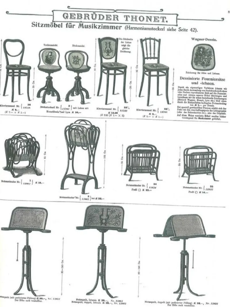 Pamono Magazine Holder from Thonet, 1890s> Magazine Racks
