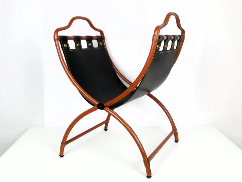 Pamono Magazine Rack by Jacques Adnet, 1950> Magazine Racks