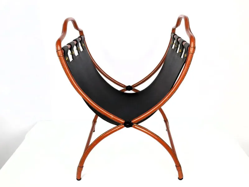 Pamono Magazine Rack by Jacques Adnet, 1950> Magazine Racks