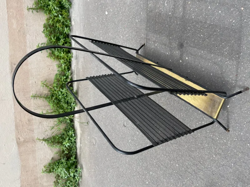 Pamono Magazine Rack by Mathieu Matégot, 1950s> Magazine Racks