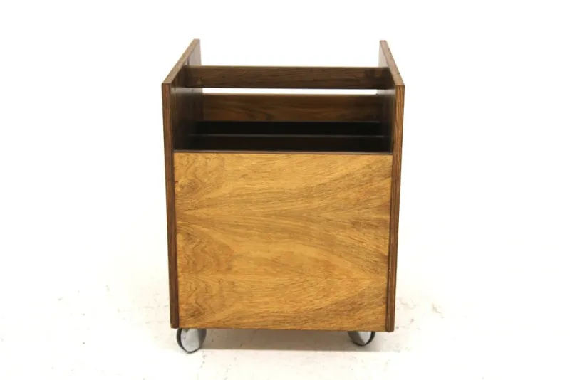 Pamono Magazine Rack in Palisander by Rolf Hesland for Bruksbo Møbelindustri, Norway, 1960s> Magazine Racks
