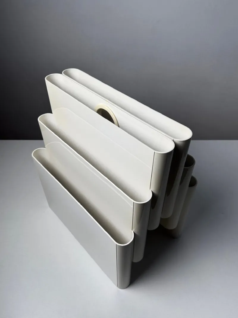 Pamono Magazine Rack Mod.4675 by Giotto Stoppino for Kartell, Italy, 1970> Magazine Racks