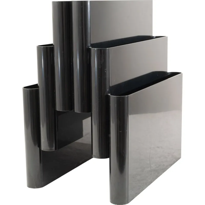 Pamono Magazine Rack Model 4675 attributed to Giotto Stoppino for Kartell, 1970s> Magazine Racks