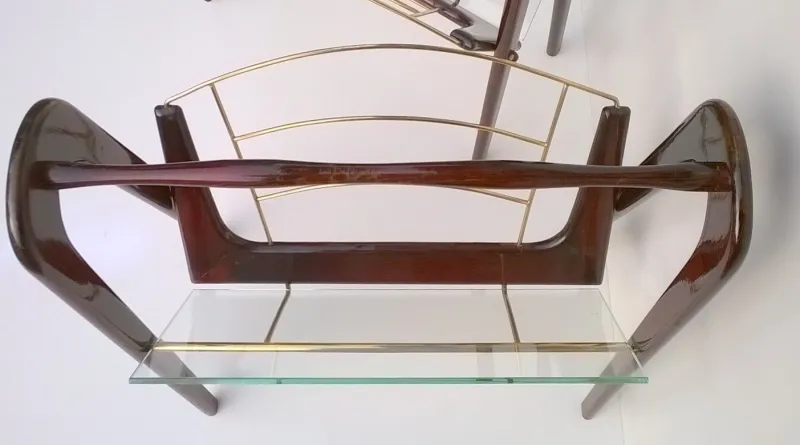 Pamono Magazine Racks by Cesare Lacca, 1950s, Set of 2> Magazine Racks