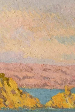 New Pamono Magi Oliver Bosch, Impressionist Landscape, Oil on Canvas, Framed