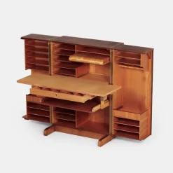 Pamono Magic Box Desk in Rosewood by Mummenthaler and Meier for Ateliers Genestar, 1950s> Desks