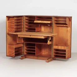 Pamono Magic Box Desk in Rosewood by Mummenthaler and Meier for Ateliers Genestar, 1950s> Desks