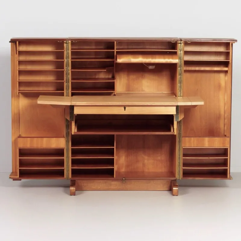 Pamono Magic Box Desk in Rosewood by Mummenthaler and Meier for Ateliers Genestar, 1950s> Desks