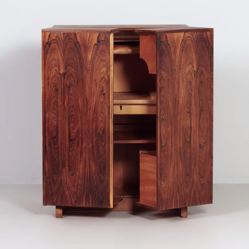 Pamono Magic Box Desk in Rosewood by Mummenthaler and Meier for Ateliers Genestar, 1950s> Desks