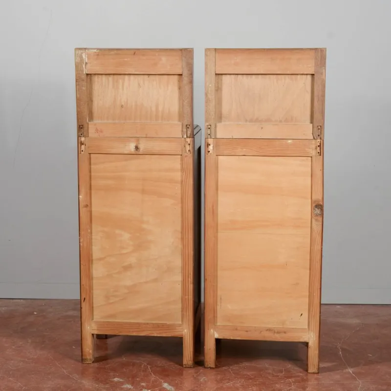 Pamono Mahogany Bedside Tables with Liberty Tops, Set of 2> Nightstands